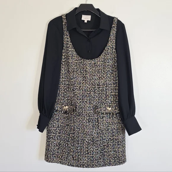 Cinq a Sept Florianna Tweed Mini Dress 6 - Picture 4 of 11